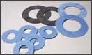 Flat rings and sealing  rings made of NR, SBR, NBR, EPDM, CR, Silicone, Viton, FPM, FKM, gasket sheets, Klingersil